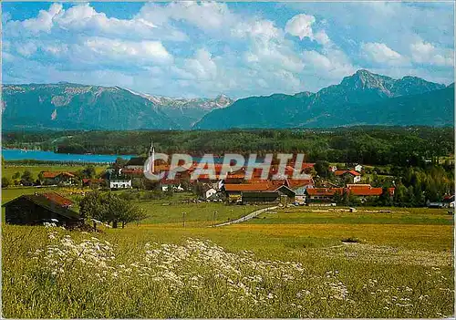 Cartes postales moderne Tettenhausen Obb mit Waginger See Untersberg 1975 m und Hochstaufen 1772m