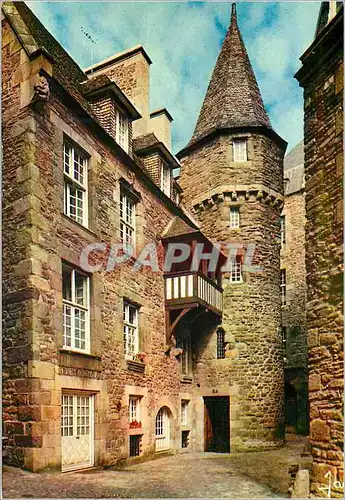 Cartes postales moderne Saint Malo (I et V) la Bretagne en Couleurs Cour de la Houssaye Maison de la Duchesse Anne