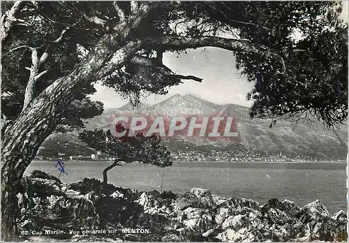 Cartes postales moderne Cap Martin vue Generale sur Menton