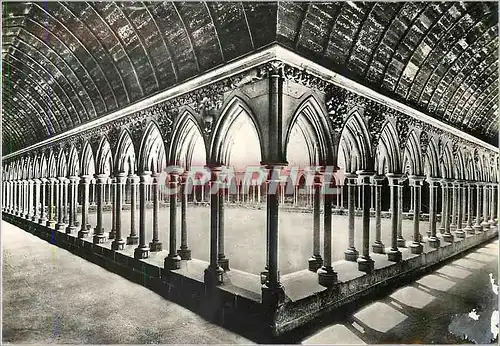 Cartes postales moderne Abbaye du Mont Saint Michel (Manche) Etage Superieur de la Merveille le Cloitre (XIIIe s) Ensemb