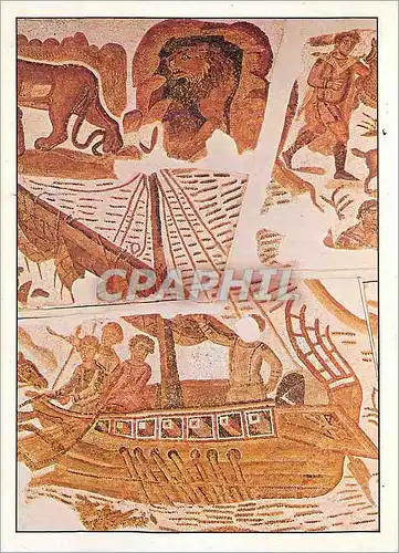 Cartes postales moderne Tunis Musee National du Bardo Anonyme Carthage Premiere Moitie du IVe siecle Scenes de Chasse Em