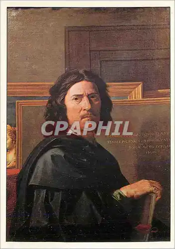 Cartes postales moderne Paris Musee du Louvre Poussin Nicolas Ne a Villers pres des Andelys 1594 Mort a Rome 1665 Autopo