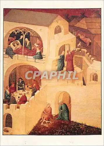 Cartes postales moderne Paris Musee de Cluny Anonyme Debut du XVe siecle Lazare et le Mauvais Riche Gothique Internation