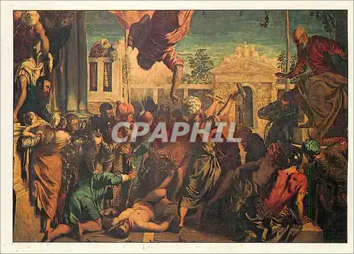 Cartes postales moderne Venise Gallerie Dell'Academia Tintoret Jacopo Robusti Ne a Venise 1518 Mort a Venise 1594 Saint