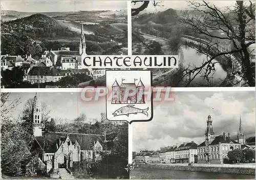 Cartes postales moderne Chateaulin (Finistere) au Pays des Collines Bleues l'Aulne la Chapelle Notre Dame la Ville