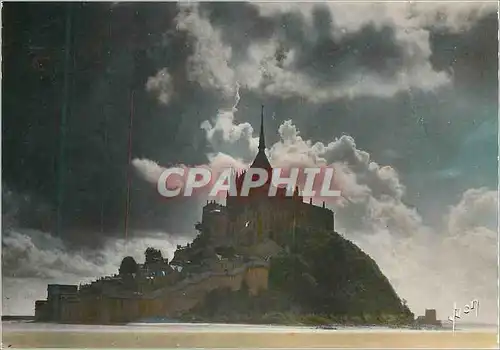 Cartes postales moderne Le Mont Saint Michel (Manche) sous un Ciel d'Orage