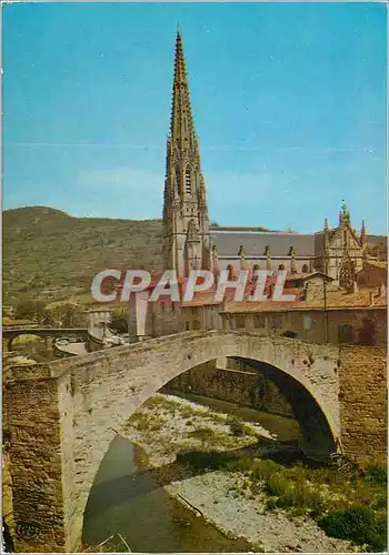 Cartes postales moderne Sainte Affrique (Aveyron) l'Eglise et les Deux Ponts sur la Sorgues