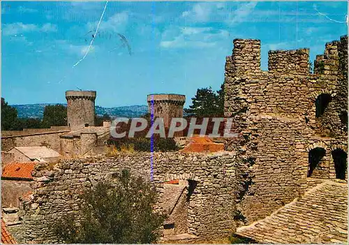 Cartes postales moderne La Couvertoirade (Aveyron) Ancienne Commanderie des Templiers (XIIes) vue sur les Tours et ses R