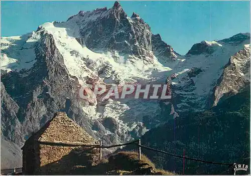 Cartes postales moderne En Oisans (H A) la Face Nord de la Meije (3974m) et le Glacier du Tabuchet depuis le Chazelet