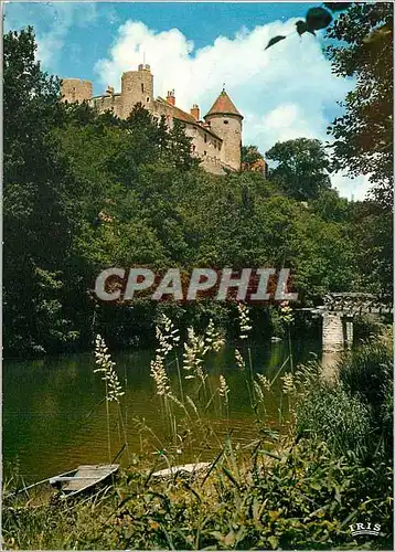 Moderne Karte Les Bords de la Sioule l'Allier Touristique le Chateau de Rochefort