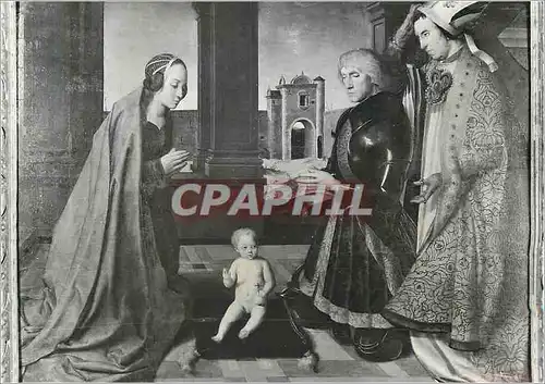 Cartes postales moderne Avignon Museum Calvet Ecole d'Avignon XVe s Adoration de l'Enfant Jesus