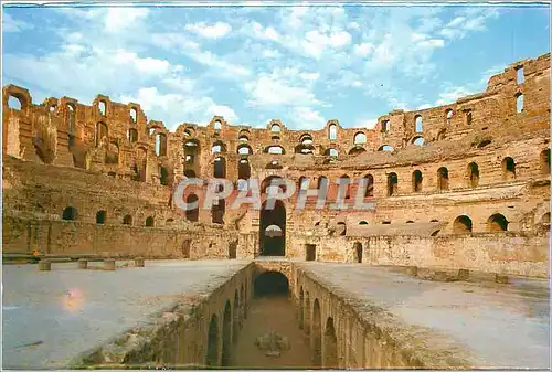 Moderne Karte El Jem Amphitheatre Romain