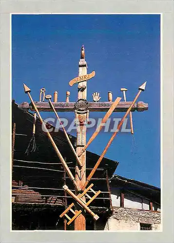 Cartes postales moderne Croix Typique du Queyras a St Veran (Htes Alpes)