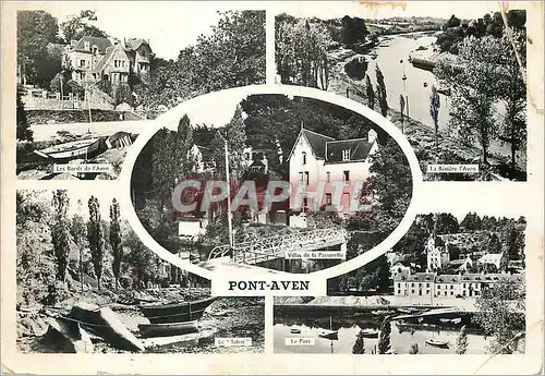 Cartes postales moderne Pont Aven Les bords de l'Aven La riviere L'Aven Le Sabot Le port