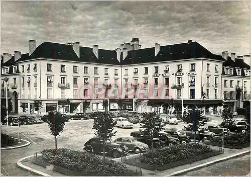 Cartes postales moderne Tours (I et L) Place de la Resistance Automobile  Hotel Mondial