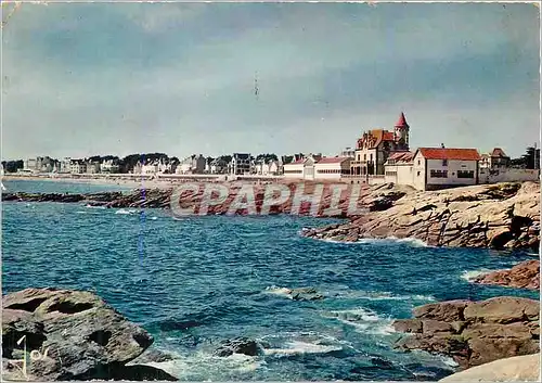 Cartes postales moderne Quiberon (Morbihan) la Bretagne en Couleurs la Pointe de Beg er Vil et la Grande Plage