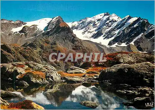 Moderne Karte Ste Foy Haute Tarentaise le Massif du Ruitor (3686m) et le Lac Verdet