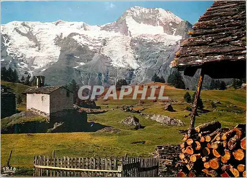 Moderne Karte En Tarentaise la Chapelle du Monal et le Massif du Mont Pourri