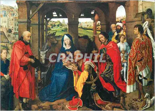 Cartes postales moderne Adoration des Mages Rogier Van der Weyden (1399 1464)