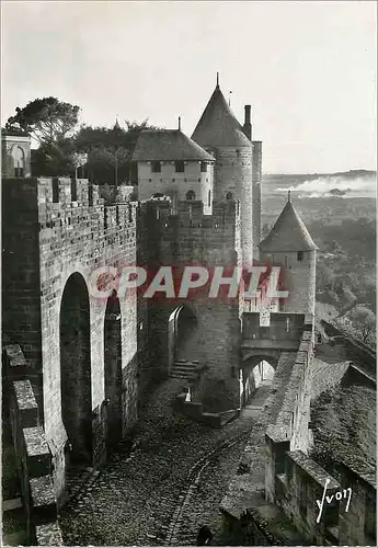 Moderne Karte Carcassonne (Aude) La Cite Porte d Aude