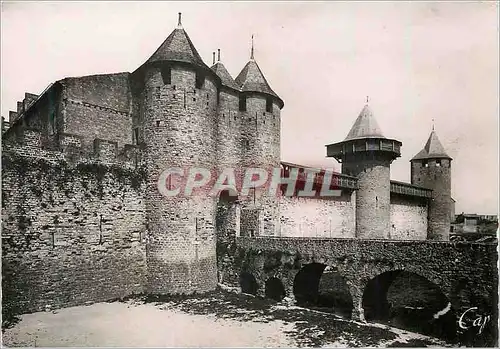 Moderne Karte Carcassonne La Cite L'entree du Chateau et la tour du Major