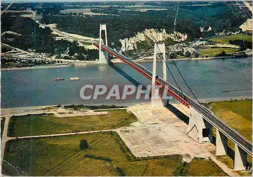 Cartes postales moderne Le Pont de Tancarville (Seine Maritime) Longueur totale 1410 metres Travee centrale 608 metres H