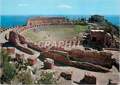 Moderne Karte Taormina Le Theatre Grec