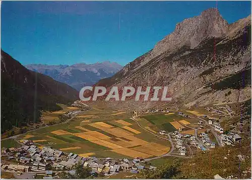 Moderne Karte Images de France Hautes Alpes Le Queyras Vue generale de Ceillac a gauche le vieux village a dro