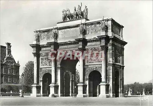 Moderne Karte Paris En Flanant L'Arc de Triomphe du Carrousel