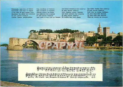 Moderne Karte Avignon (Vaucluse) Le Pont St Benezet (XIIe s) dit Pont d'Avignon