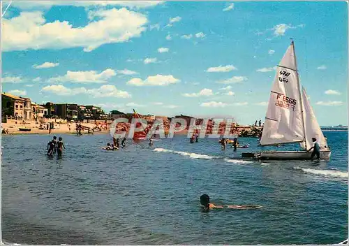 Moderne Karte Carnon Plage (Herault) La Plage Bateau