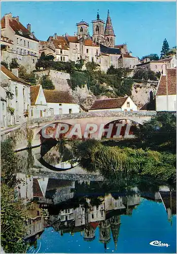 Cartes postales moderne Semur en Auxois (C d'Or) Le pont sur l'Armancon