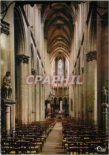 Cartes postales moderne Semur en Auxois (C d'Or) La nef de l'eglise Notre Dame (XIIIe s)