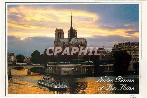 Cartes postales Paris Notre Dame et la Seine