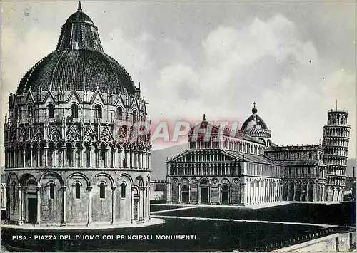 Cartes postales Pisa Piazza del duomo coi principali Monumenti