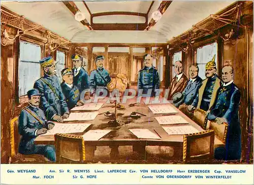 Cartes postales moderne Foret de Compiegne (Oise) Signature de l'Armistice Militaria