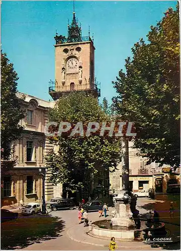 Moderne Karte Aix en Provence (B du Rh) Place de l'Hotel de Ville