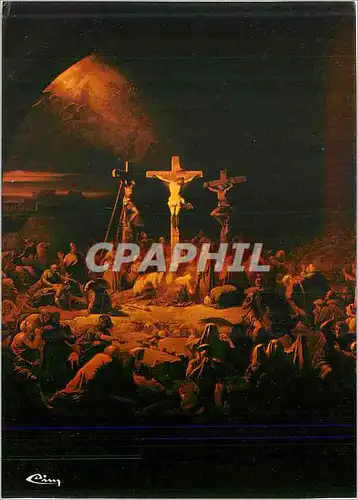 Cartes postales moderne Chapelle Royale de Dreux (E et L) Glace peinte La Mort du Christ sur la Croix d'apres Gay Christ