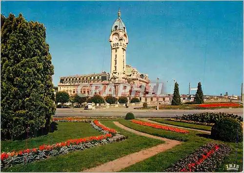 Moderne Karte Limoges (Haute Vienne) La Gare de Limoges Benedictins et ses jardins