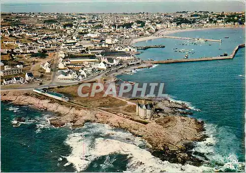 Cartes postales moderne Quiberon (Morbihan) Port Maria et le Chateau du Turpot La Bretagne en couleurs