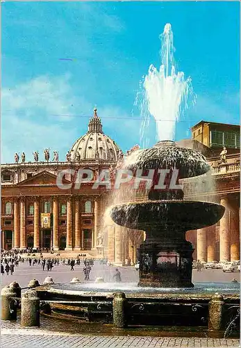 Cartes postales moderne Cite du Vatican Fontaine sur la Place S Pierre