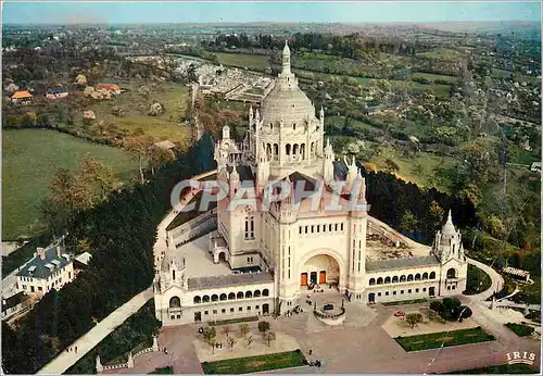 Moderne Karte Lisieux Vue aerienne vers la Basilique