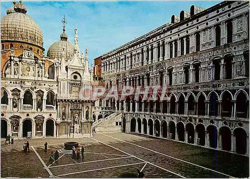 Moderne Karte Venezia Cour du Palais Ducal