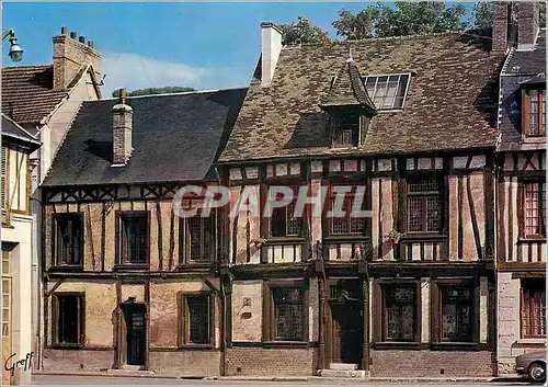 Moderne Karte En Normandie Les Andelys (Eure) Vieille maison pres de l'Eglise St Sauveur