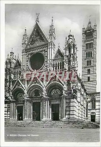 Cartes postales moderne Siena Facciatz del Duomo