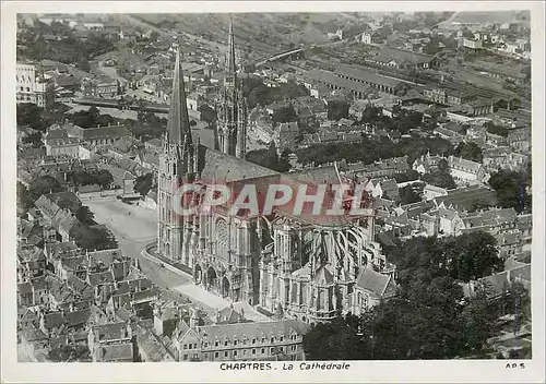 Moderne Karte Chartres La Cathedrale