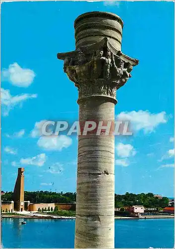 Moderne Karte Brindisi Colonna terminale della Via Appia e Monumento al Marinaio d'Italia