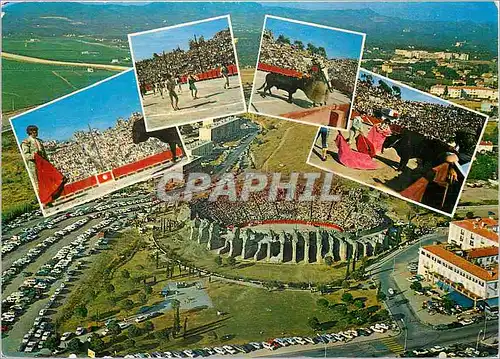 Cartes postales moderne Le Cote d'Azur Pays du Soleil Frejus Les Arenes Romaines Face a face avant l'estocade Paseo Une