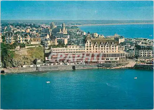 Moderne Karte Granville (Manche) La Thalassotherapie (Le Normandy) la ville et la cote vers Jullouville