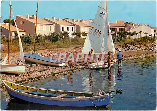 Moderne Karte Meze (Herault) Le Village de Vacances Bateaux